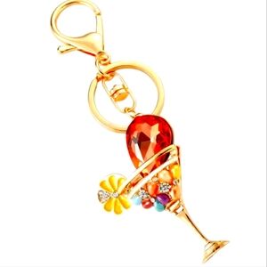 New Martini Glass Keychain